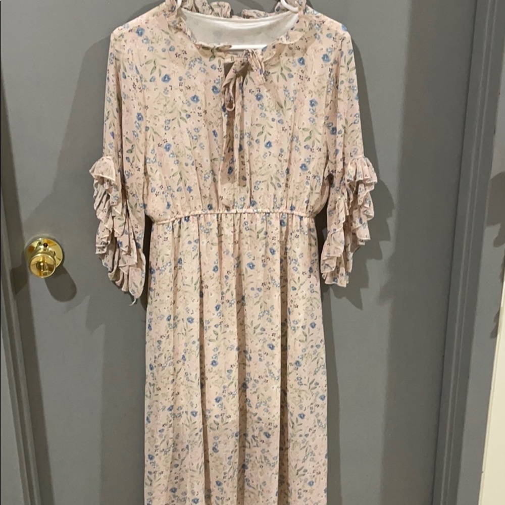 Floral dress.